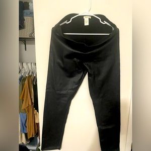 Black Leather Leggings